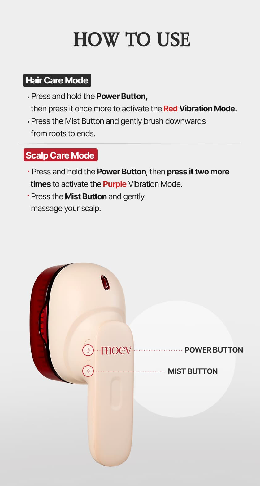 MOEV Hair Steamer Pro cartridge ingredients – caffeine follicle stimulation argan oil biotin keratin apple antioxidant moisture