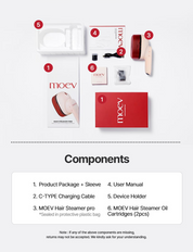 MOEV Hair Steamer Pro cordless design – portable compact travel-friendly lightweight Korean haircare device MOEV brand