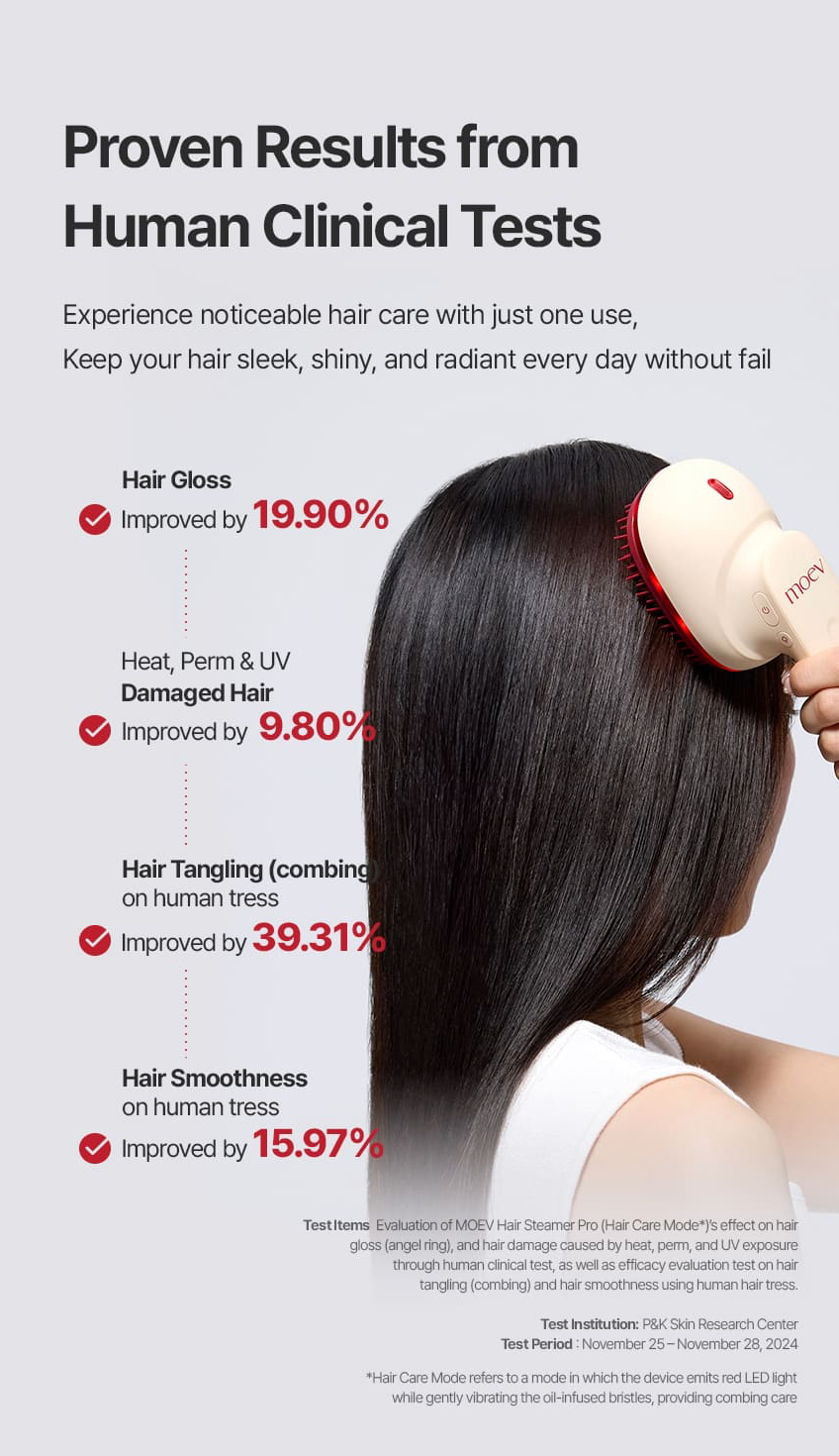 MOEV Hair Steamer Pro features – anti-dry burn auto power-off 30-day battery USB-C 1000mAh rechargeable safe daily use