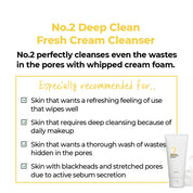 Numbuzin No.2 Deep Clean Fresh Cream Cleanser