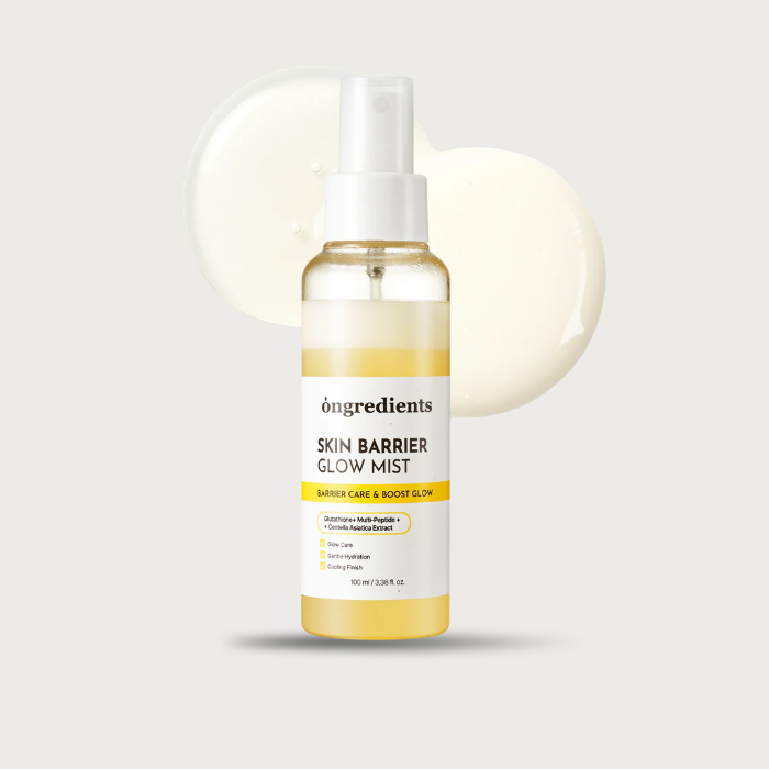 Ongredients Skin Barrier Glow Mist 100ml – Korean dual-layer glow mist Glutathione 98% 6 peptides 5 ceramides 7 HA vegan has fragrance $18