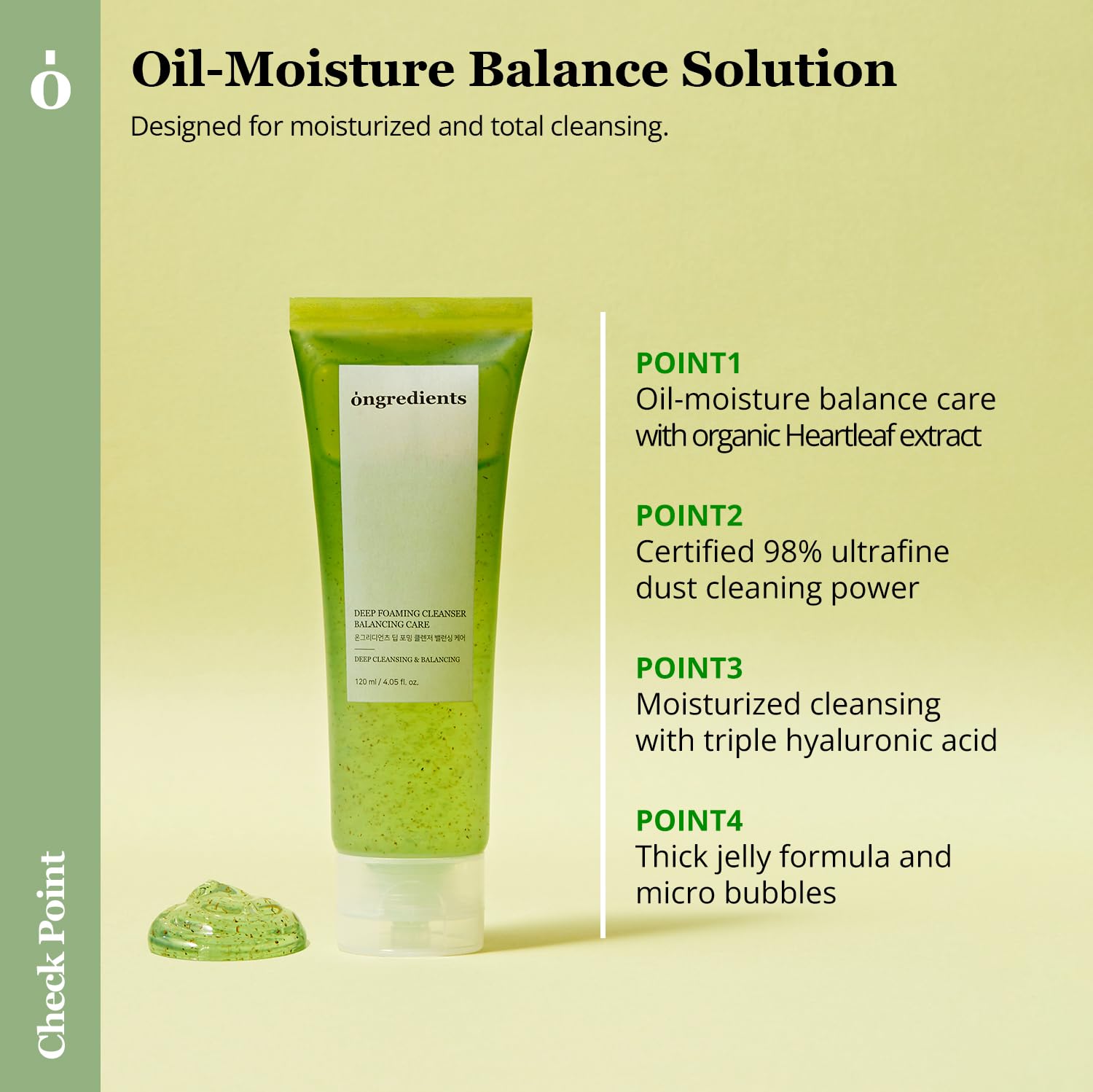Ongredients Deep Foaming Cleanser