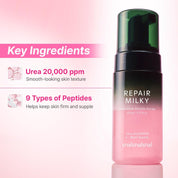shaishaishai Urea Bubble Serum dual-layer – pink peptide layer + white urea cream shake to mix Korean glow serum