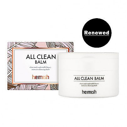 Heimish All Clean Balm 120ml – Korean cleansing balm shea butter 10 aroma oils EVE VEGAN eye-safe spatula has fragrance K-beauty
