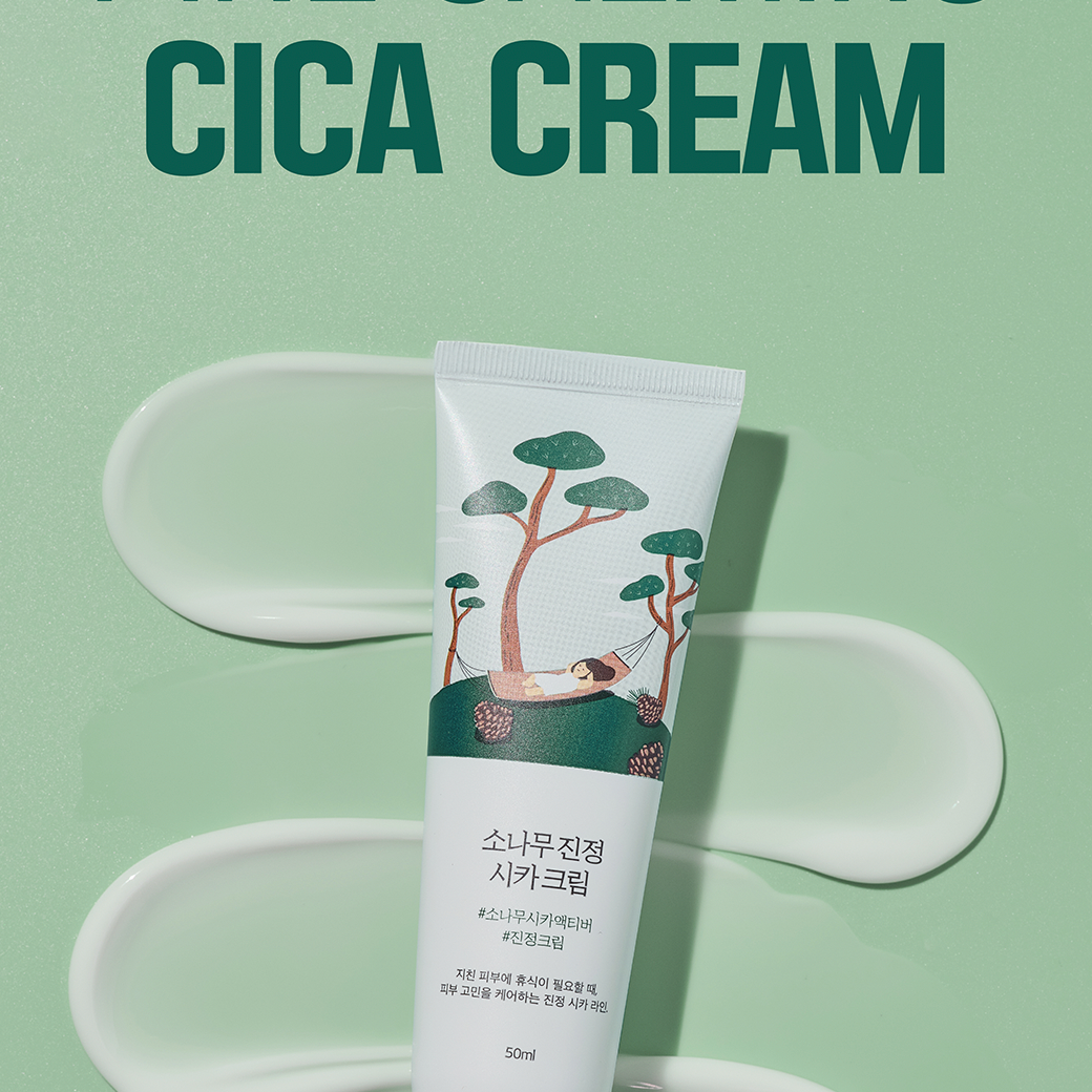 Round Lab Pine Calming Cica Cream - Olive Kollection