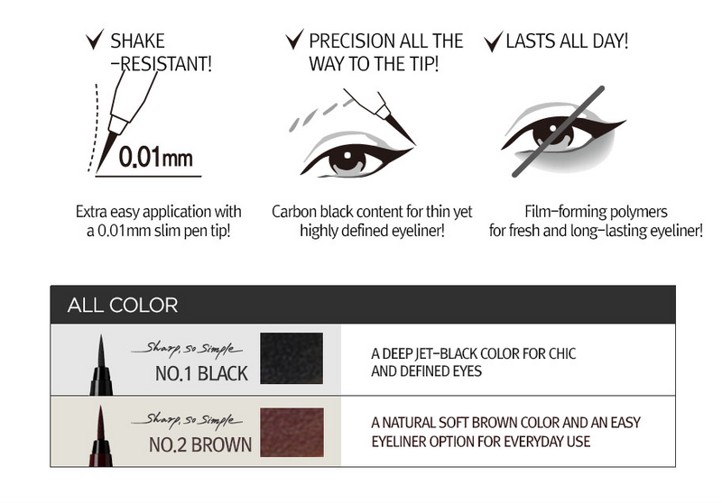 Clio Sharp, So Simple Waterproof Pen Liner - Olive Kollection