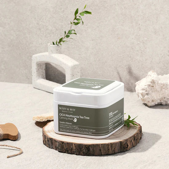 Mary & May CICA Houttuynia Tea Tree Calming Mask (30ea) - Olive Kollection