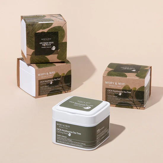 Mary & May CICA Houttuynia Tea Tree Calming Mask (30ea) - Olive Kollection
