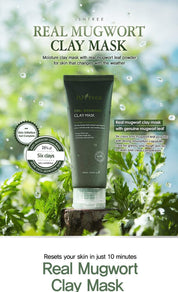 Isntree Real Mugwort Clay Mask 100ml - Olive Kollection